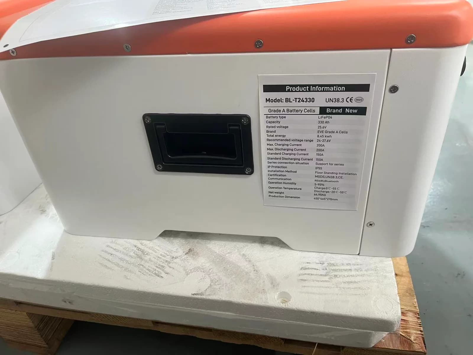 Baterie LiFePO4 Solarescu BL-T24330 24V (25.6V) 330Ah, 8.44 kWh, Celule EVE, Încălzire Automată, Smart BMS cu Bluetooth - poza 10