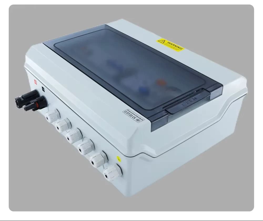 Cutie combinatoare fotovoltaică DC+AC, IP65 (1 intrare / 1 ieșire, 600V DC, 63A AC) - poza 3
