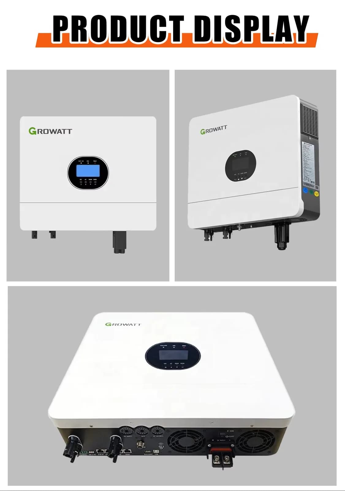 Kit Fotovoltaic Off-Grid Solarescu 4.5 kW: Invertor Growatt SPF 6000 ES Plus 6kW, 10x Panouri N-Type TOPCon 450W (4.5kW), Baterie LiFePO4 10.5 kWh (51.2V 206Ah) EVE & BMS JK - poza 10