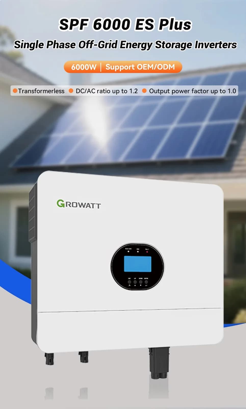 Kit Fotovoltaic Off-Grid Solarescu 4.5 kW: Invertor Growatt SPF 6000 ES Plus 6kW, 10x Panouri N-Type TOPCon 450W (4.5kW), Baterie LiFePO4 17 kWh (51.2V 330Ah) EVE & BMS JK - poza 10