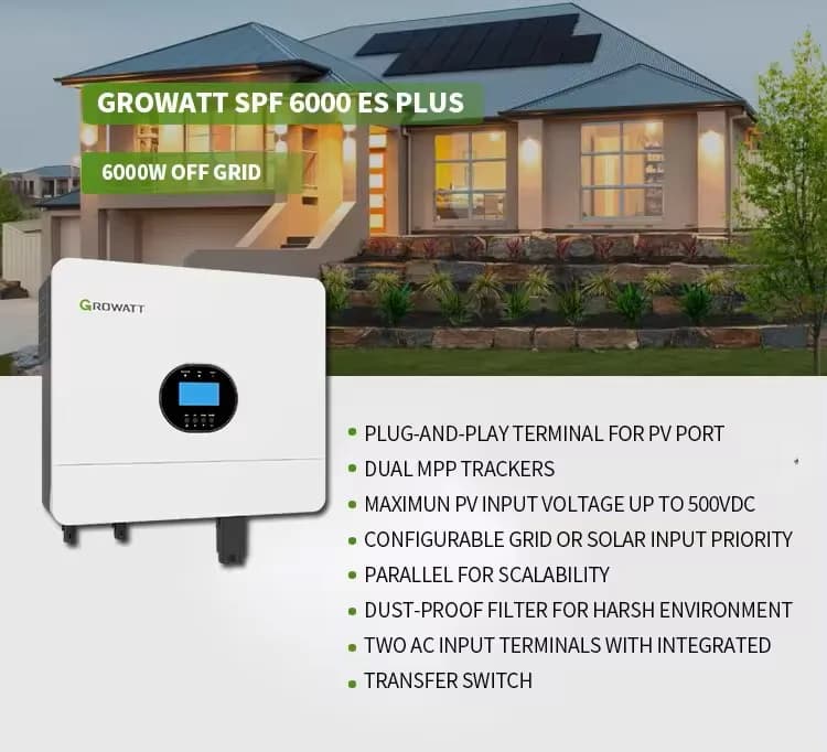 Invertor Solar Off-Grid Growatt SPF 6000 ES Plus, 6kW, 230V Monofazat, 2x MPPT (8000W PV), Funcționare Cu/Fără Baterie 48V, Modul Shine WiFi Inclus - poza 2
