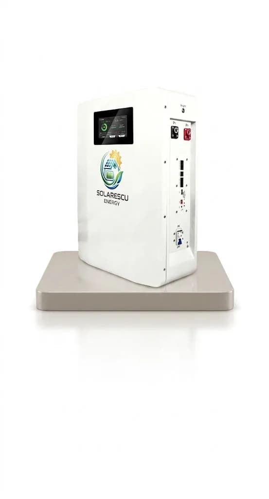 Baterie LiFePO4 48V (51.2V) 100Ah, 5.12 kWh Stocare Rezidențială Solarescu BL-WP48100, Celule EVE Grade A, Smart BMS JK 150A