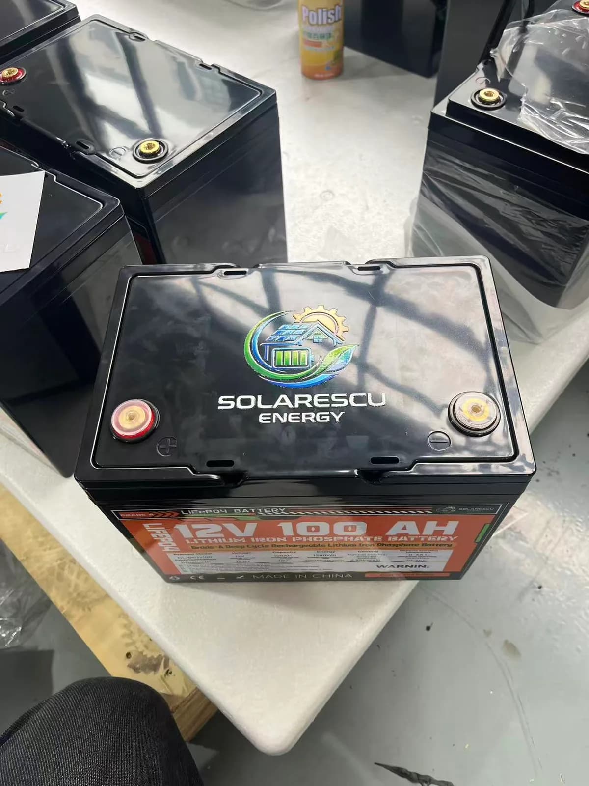 Baterie LiFePO4 Solarescu BL-BP12100 12V (12.8V) 100Ah, 1.28 kWh, Celule EVE Grade A, Smart BMS JK cu Bluetooth